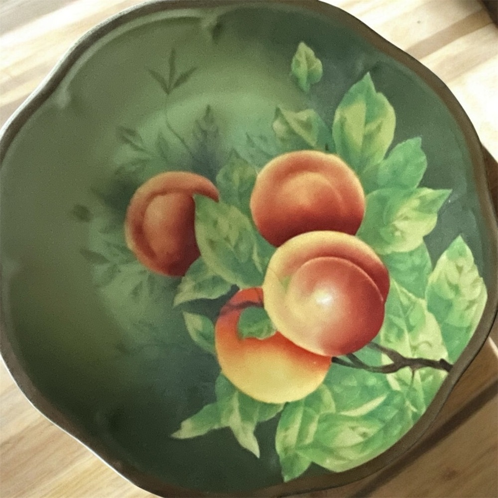 Vintage Vibrant Fruit Design Plate